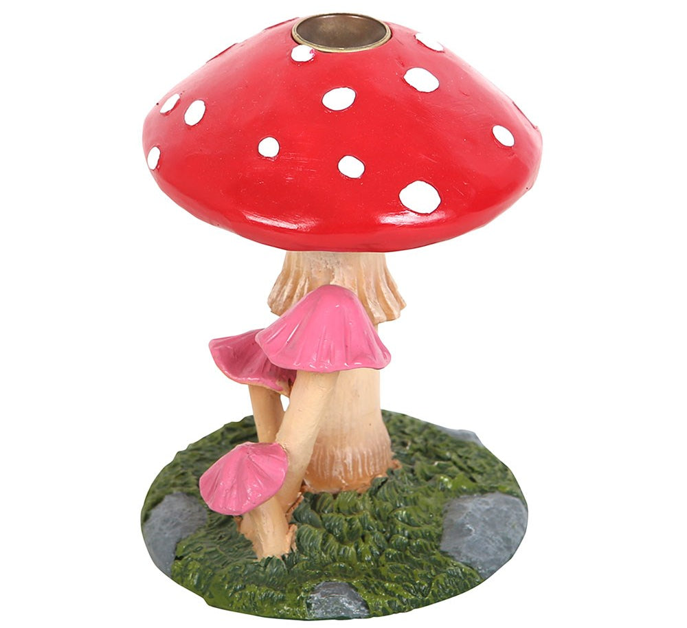 pink and red backflow incense burner