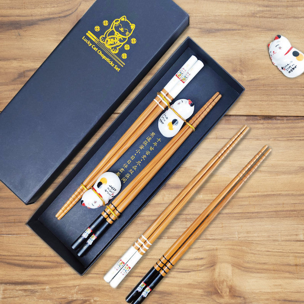 Lucky Cat chopsticks set