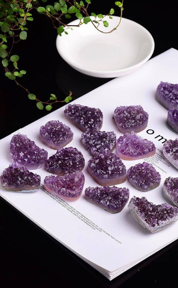 Amethyst Crystal Heart