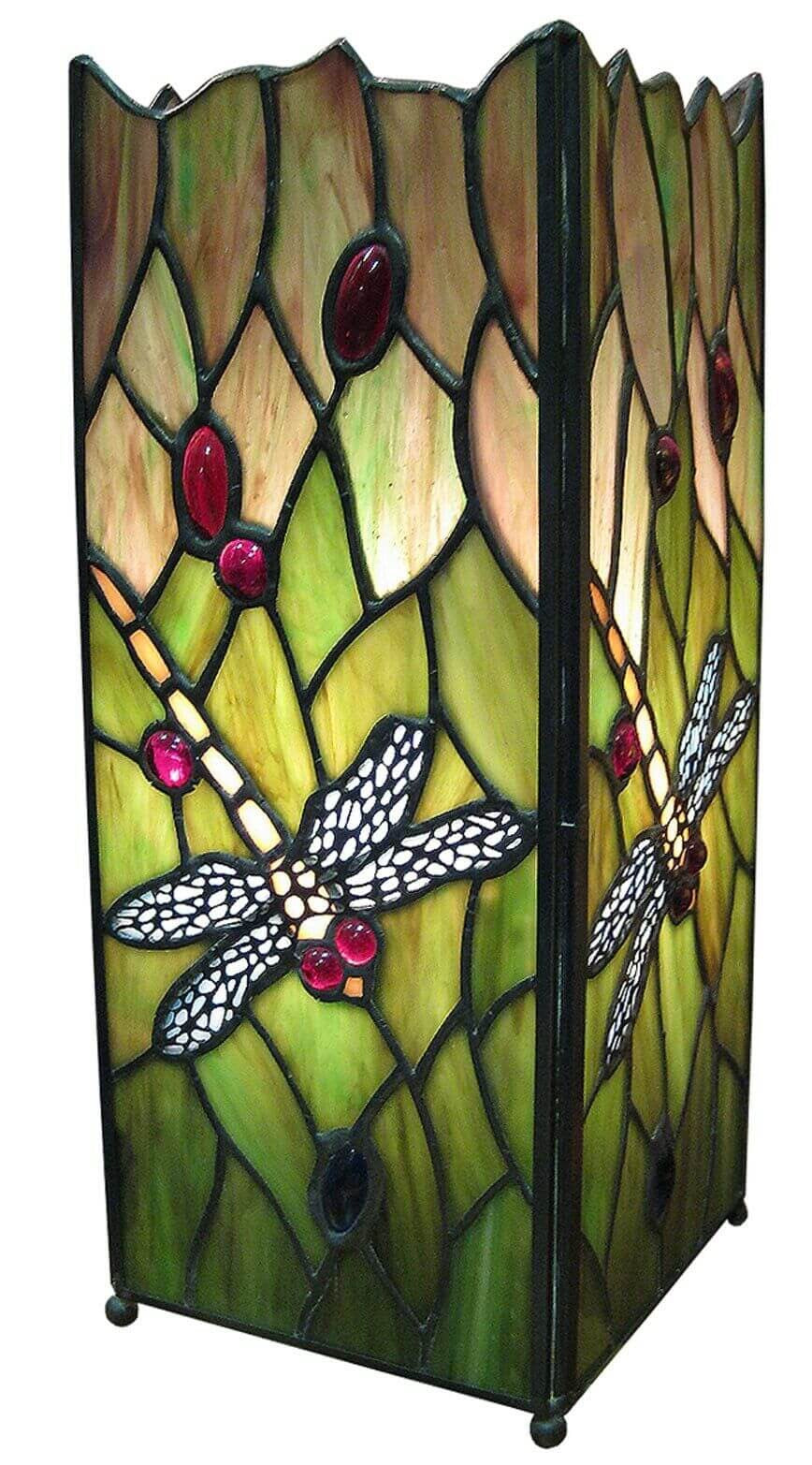 Tiffany style dragonfly lamp