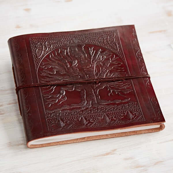 Leather bound tree of life album