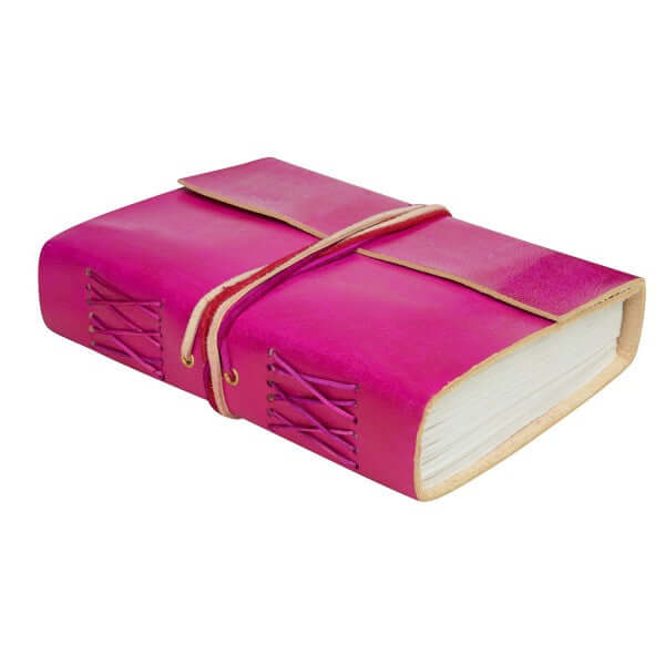 Leather Bound Journal pink