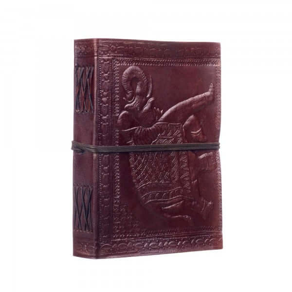 Indian Elephant embossed leather bound journal