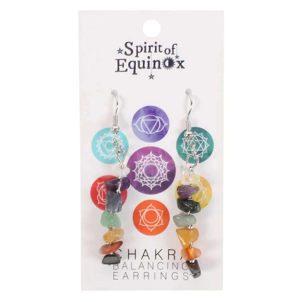 Chakra gemstone earrings