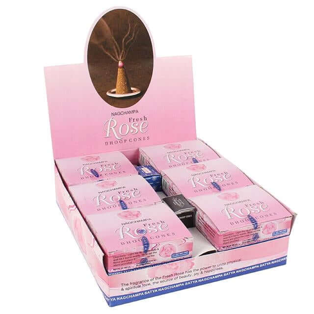 Nagchampa Fresh Rose Dhoop Cones