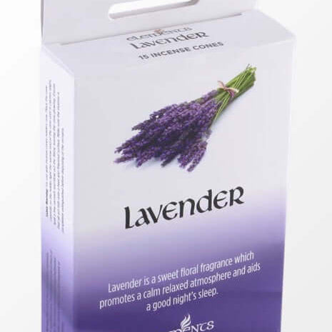 Elements Lavender incense cones