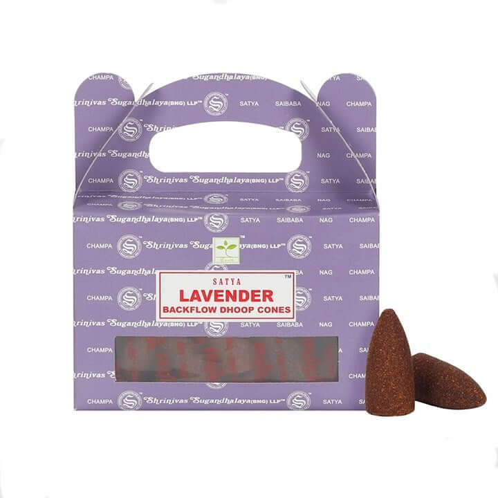 Satya Lavender backflow incense cones