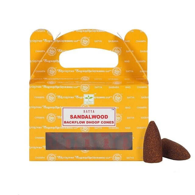 Satya Sandalwood backflow dhoop cones