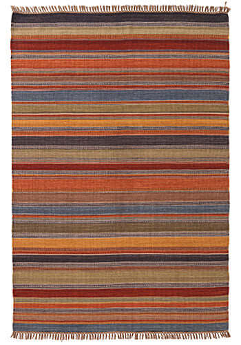 Ooty Striped Indian Kilim Collection