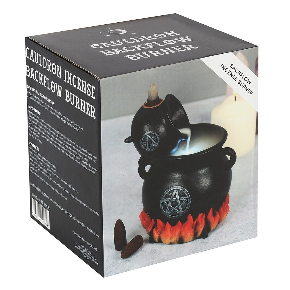 pouring cauldrons backflow incense burner boxed