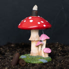 red mushroom backflow incense burner