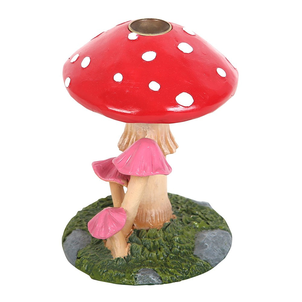 pink and red backflow incense burner