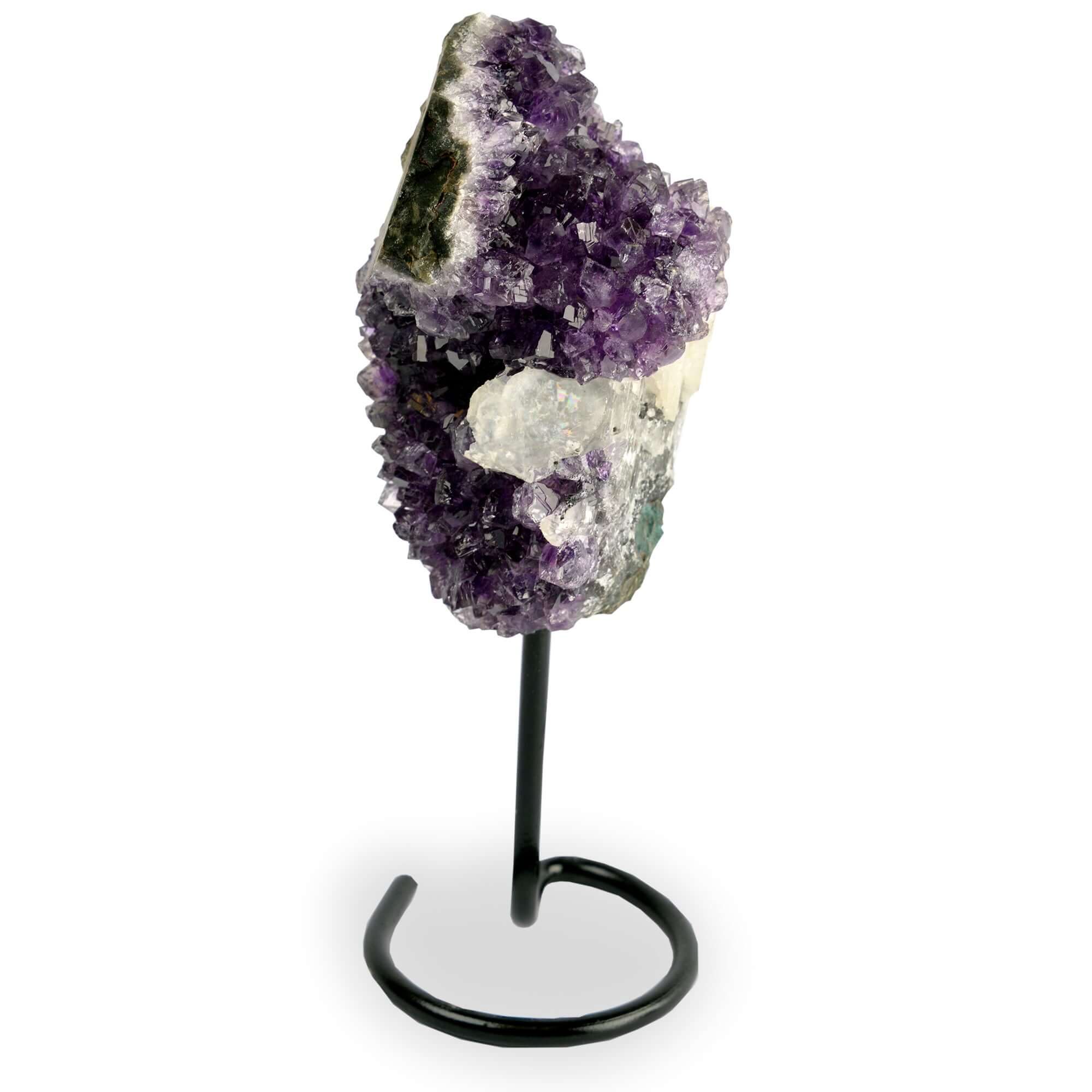 Amethyst Stone on Metal Stand