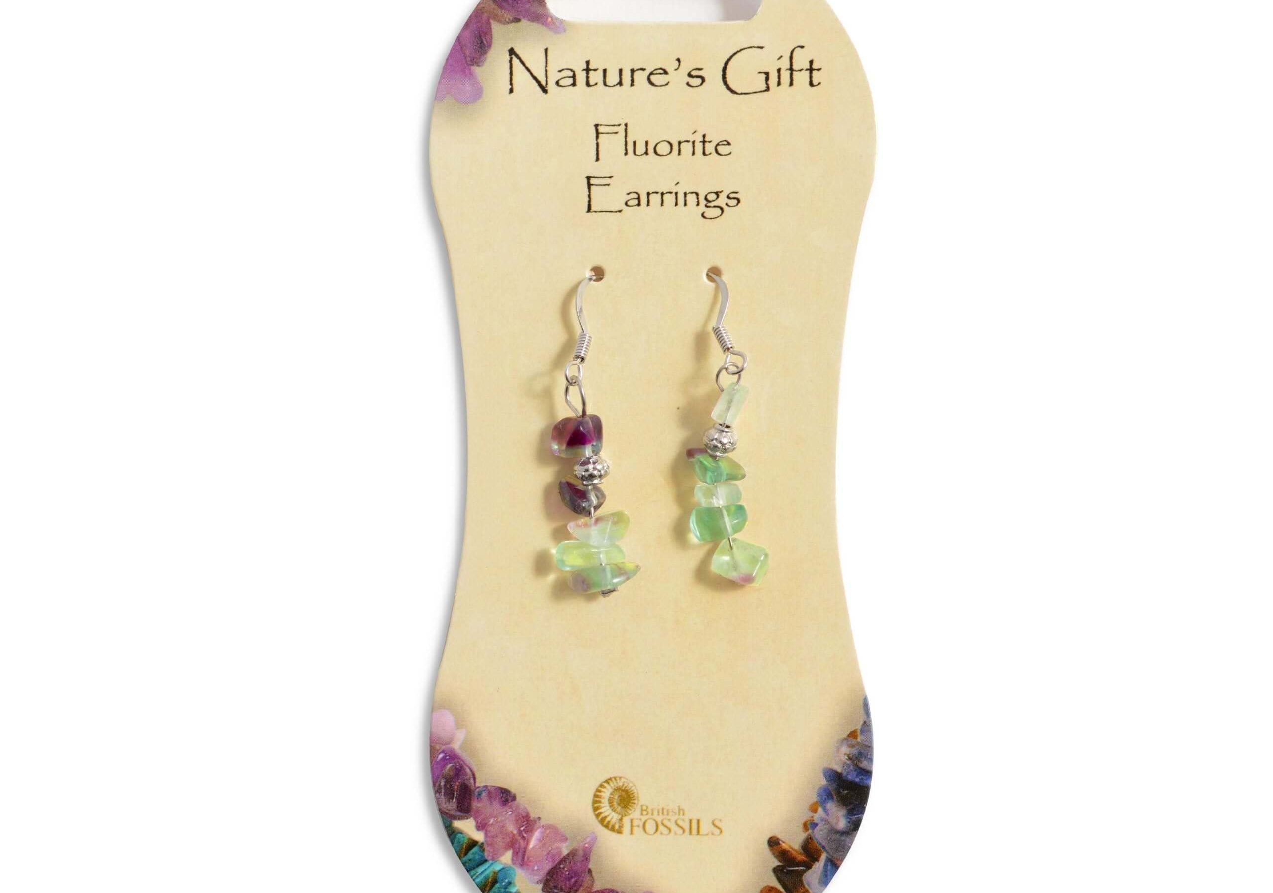 Fluorite Gemstone Earrings