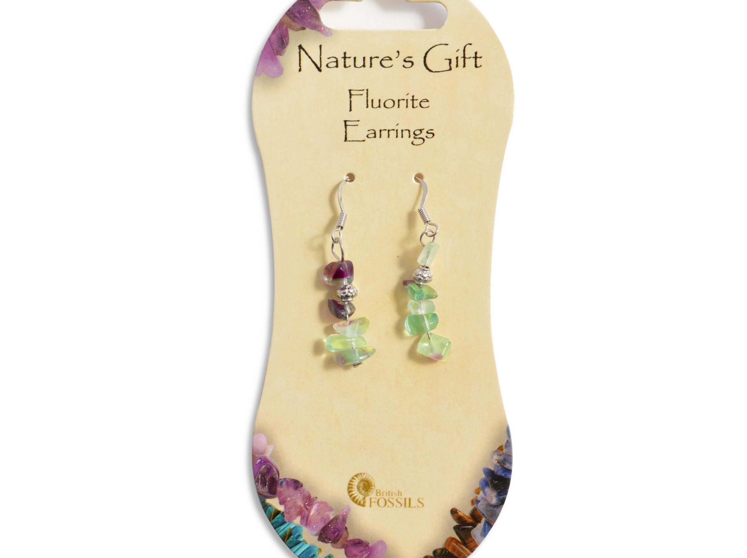 Fluorite Gemstone Earrings