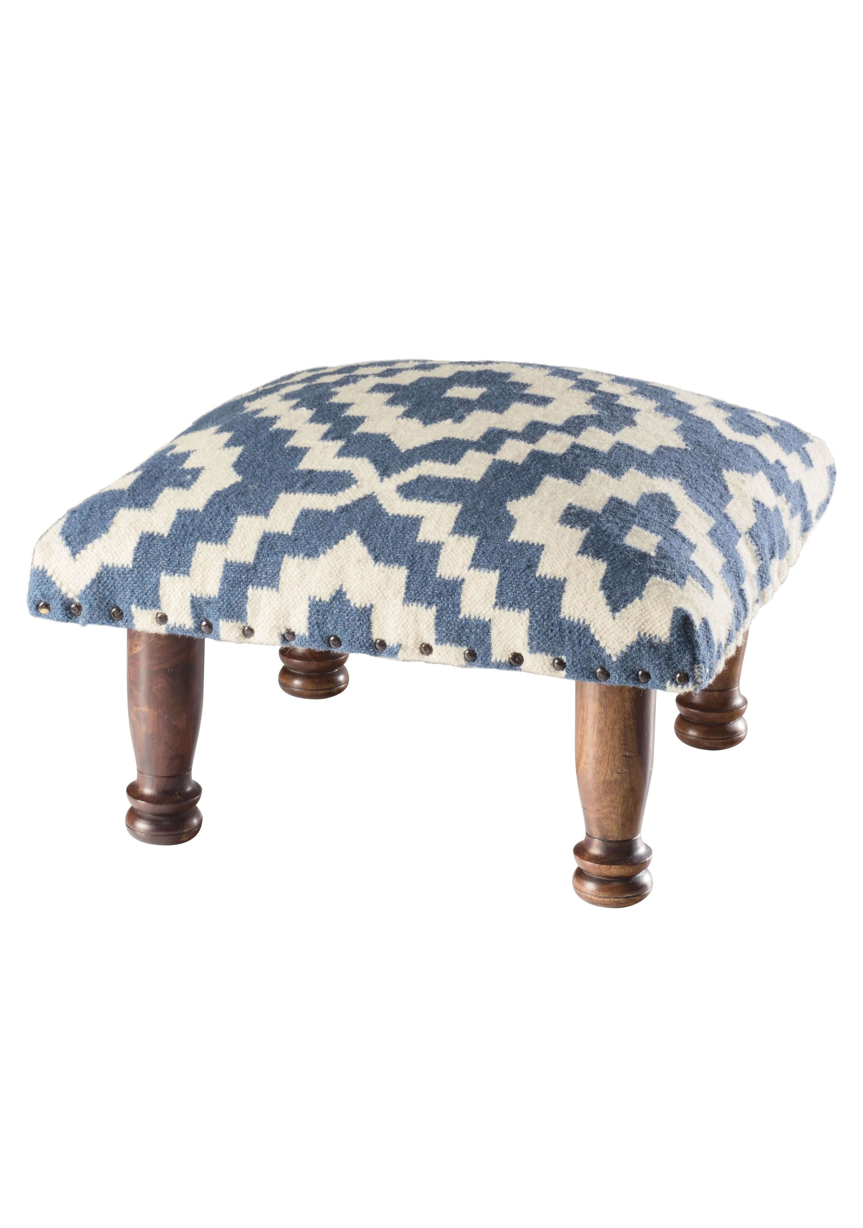 Kilim deals stool ottoman