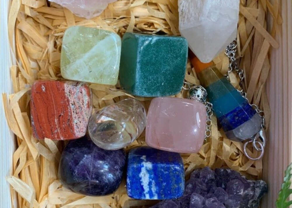 Chakra healing crystals box set