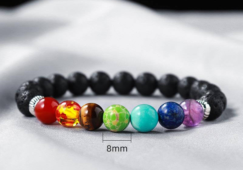 Seven Chakra gemstone bracelet