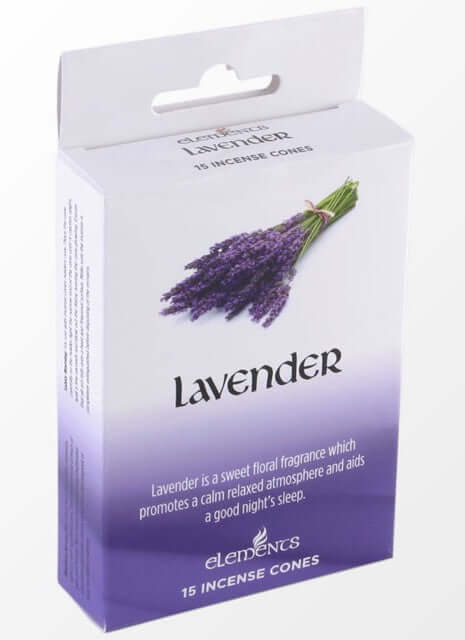 Elements Lavender incense cones